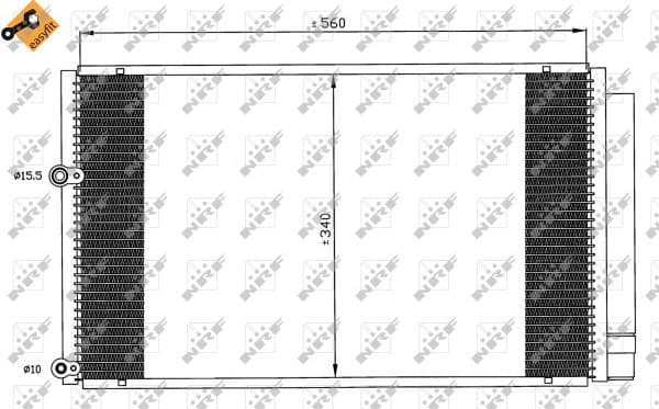 Condenser, air conditioning EASY FIT 35601