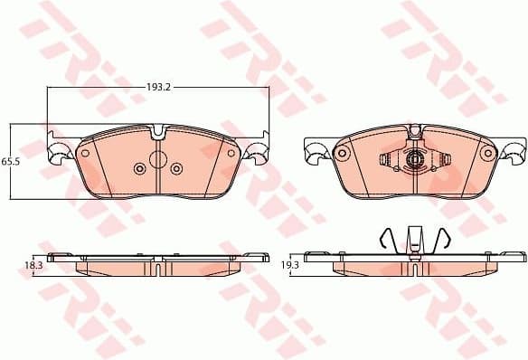 Brake Pad Set, disc brake GDB2100