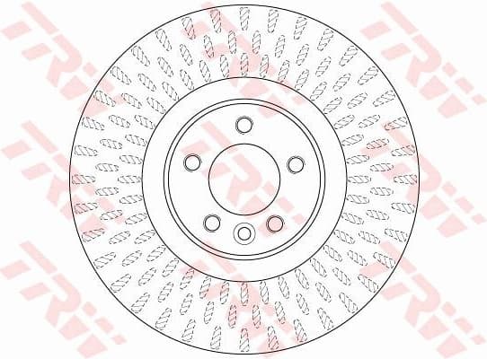 Brake Disc TRW SINGLE DF6508S