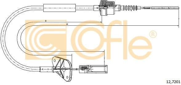 Cable Pull, clutch control 12.7201