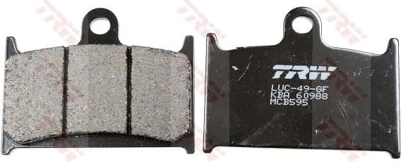 Brake Pad Set, disc brake Organic Allround MCB595