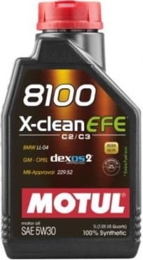 Oil variklinė MOTUL 8100 X-CLEAN EFE 5W30 1L - 109470