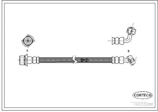 Brake Hose 19033086