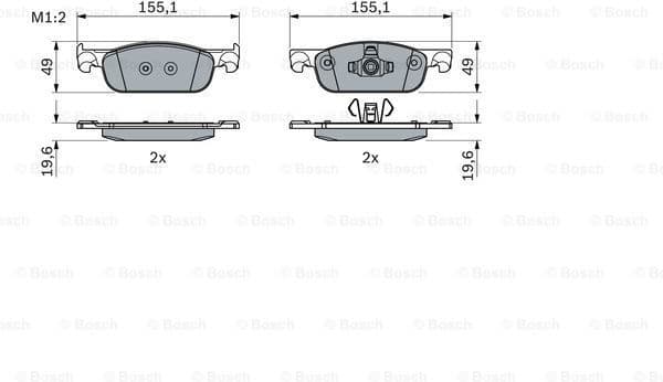 Brake Pad Set, disc brake 0986424021