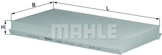 Filter, cabin air LA280