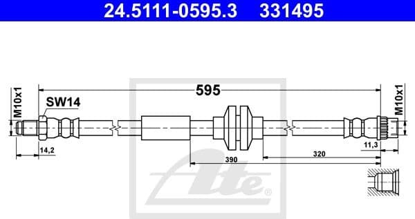 Brake Hose 24.5111-0595.3