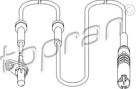 Sensor, wheel speed 501 079
