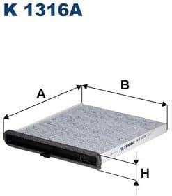 Filter, cabin air K 1316A