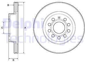 Brake Disc BG3832C