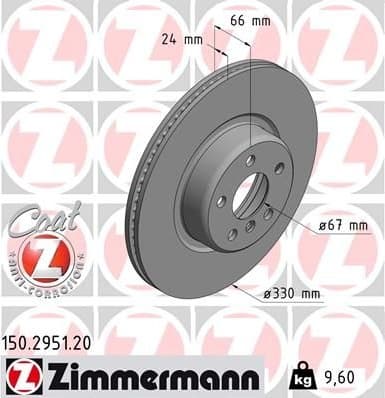 Brake Disc COAT Z 150.2951.20