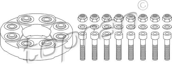 Joint, propshaft 400 614
