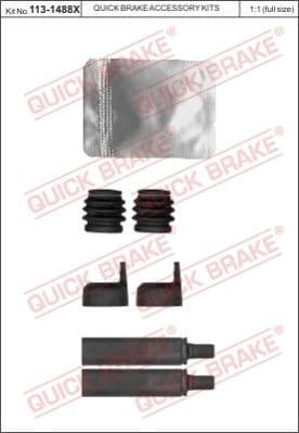 Guide Sleeve Kit, brake caliper 113-1488X