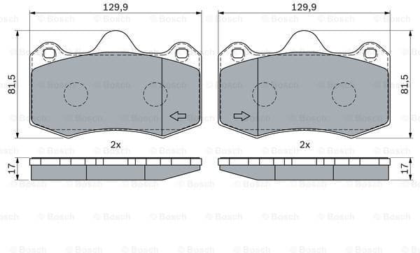Brake Pad Set, disc brake 0 986 424 399