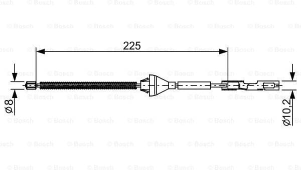 Cable Pull, parking brake 1 987 482 705