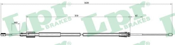 Cable, parking brake C0098B