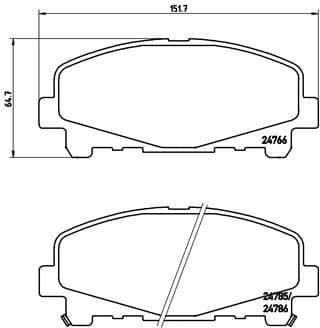 Brake Pad Set, disc brake XTRA LINE P28043X