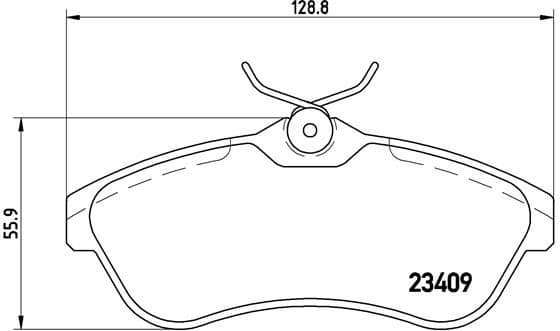 Brake Pad Set, disc brake XTRA LINE P61075X