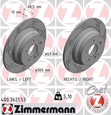 Brake Disc BLACK Z 400.3621.53