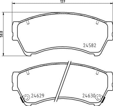 Brake Pad Set, disc brake PRIME LINE P49060