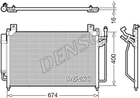 Condenser, air conditioning DCN44013
