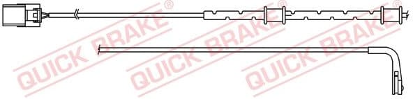 Warning Contact, brake pad wear WS0406A