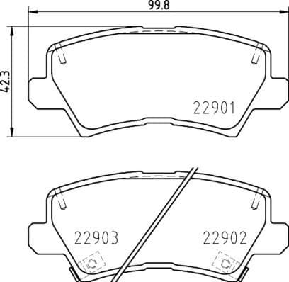 Brake Pad Set, disc brake PRIME LINE P30111