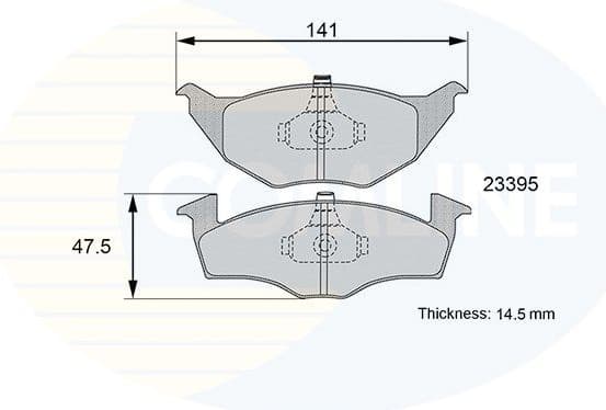 Brake Pad Set, disc brake CBP01144